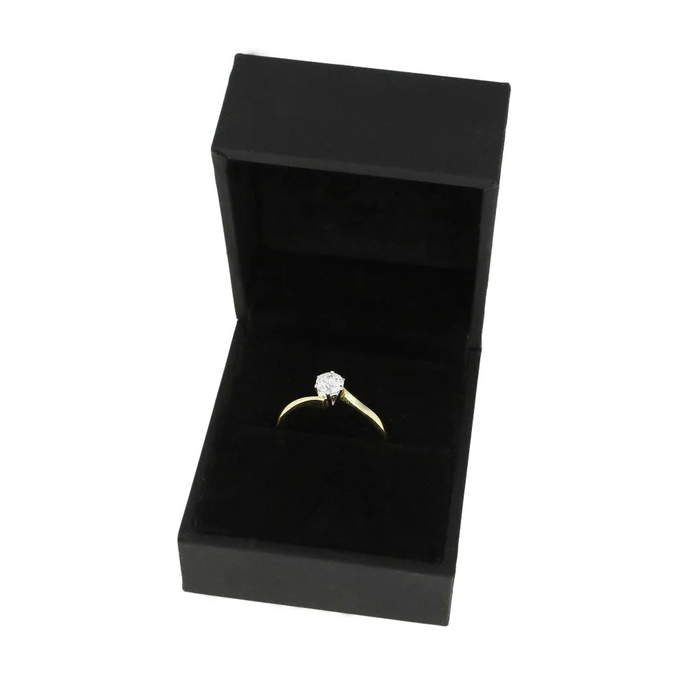 Pre Owned 18ct Yellow Gold 0.40ct Diamond Solitaire Ring