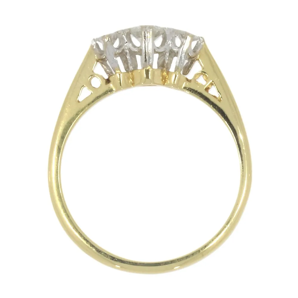 Pre Owned 18ct Yellow Gold 3 Stone Trilogy 0.25cts Diamond Ring