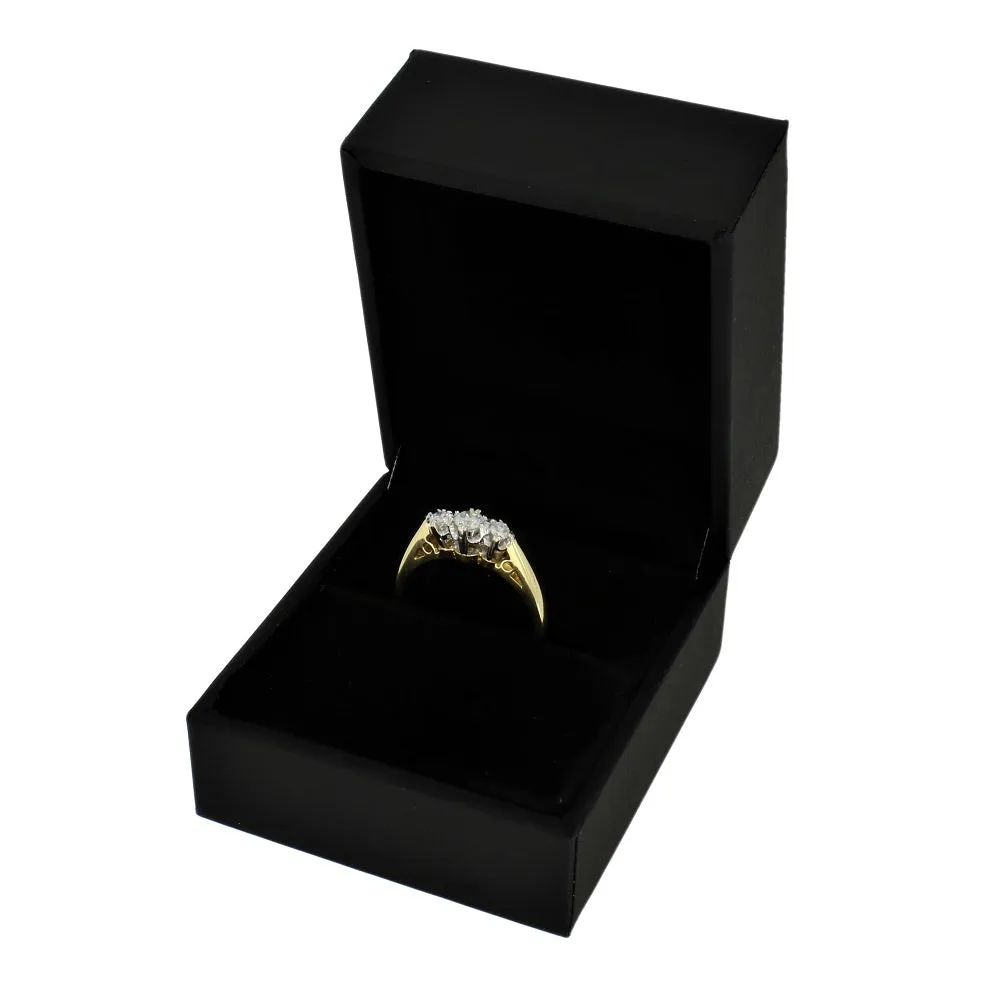 Pre Owned 18ct Yellow Gold 3 Stone Trilogy 0.25cts Diamond Ring