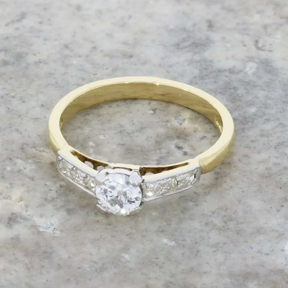 Pre Owned 18ct Yellow Gold Diamond Solitaire Ring