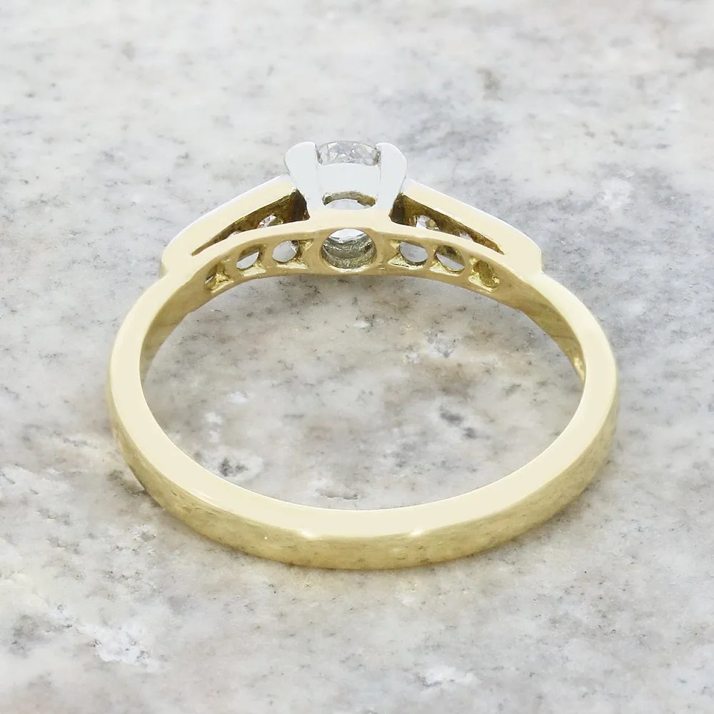 Pre Owned 18ct Yellow Gold Diamond Solitaire Ring