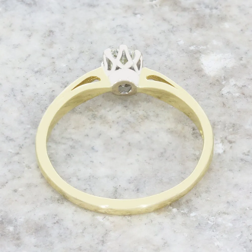 Pre Owned 18ct Yellow Gold Diamond Solitaire Ring