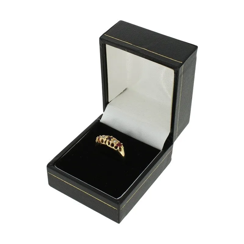 Pre Owned 18ct Yellow Gold Ruby & Diamond Vintage Ring