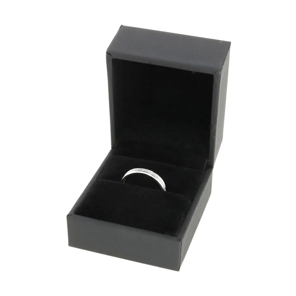 Pre Owned 9ct White Gold 0.15ct Diamond Half Eternity Ring
