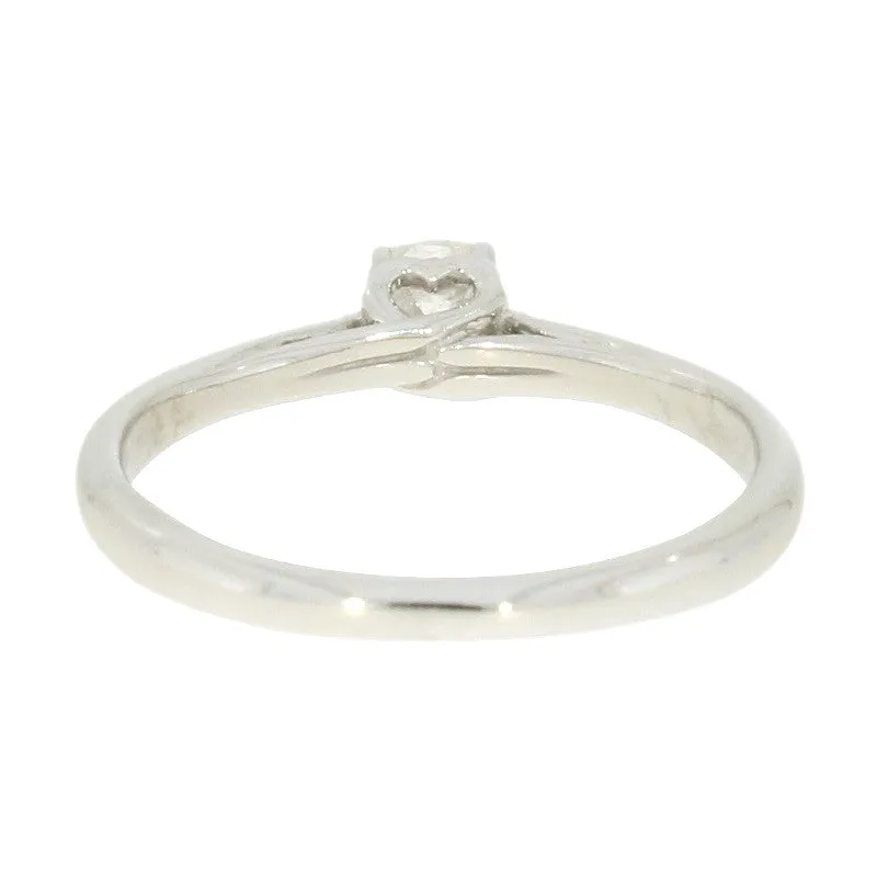 Pre Owned 9ct White Gold 0.25ct Diamond Solitaire Ring