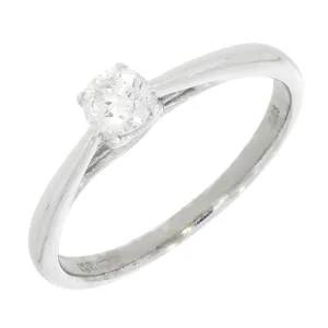 Pre Owned 9ct White Gold 0.25ct Diamond Solitaire Ring