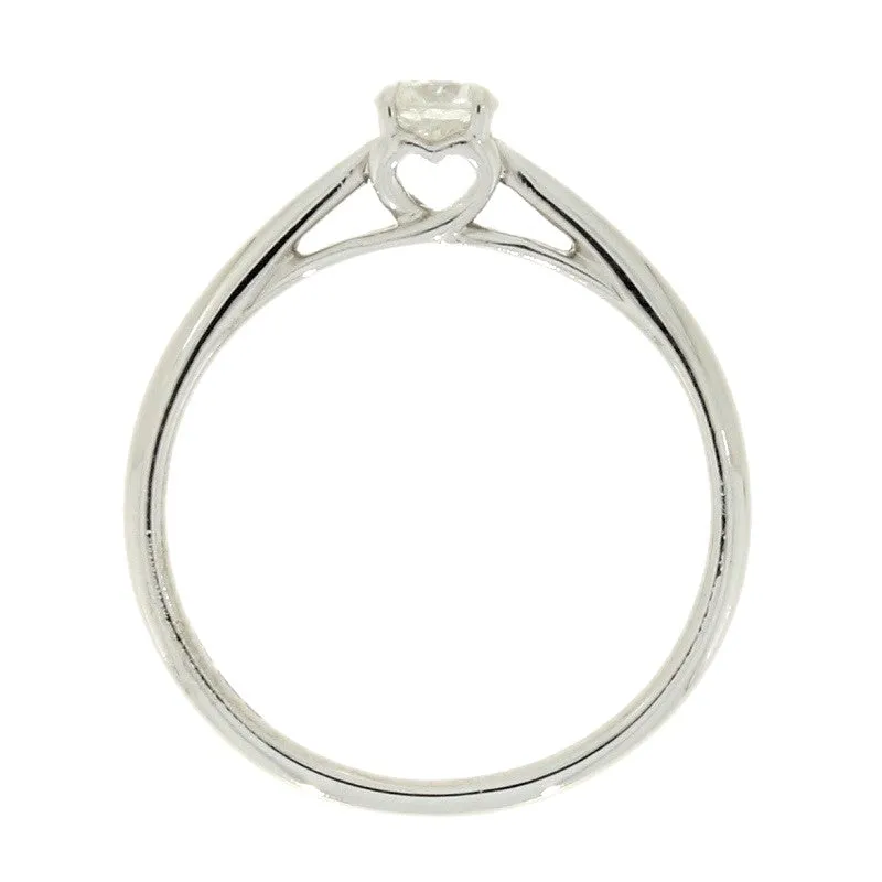 Pre Owned 9ct White Gold 0.25ct Diamond Solitaire Ring