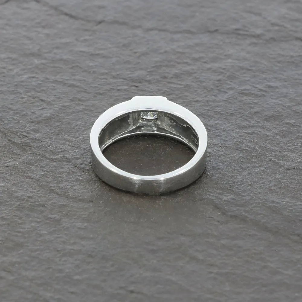 Pre Owned 9ct White Gold 0.25cts Diamond Solitaire Ring