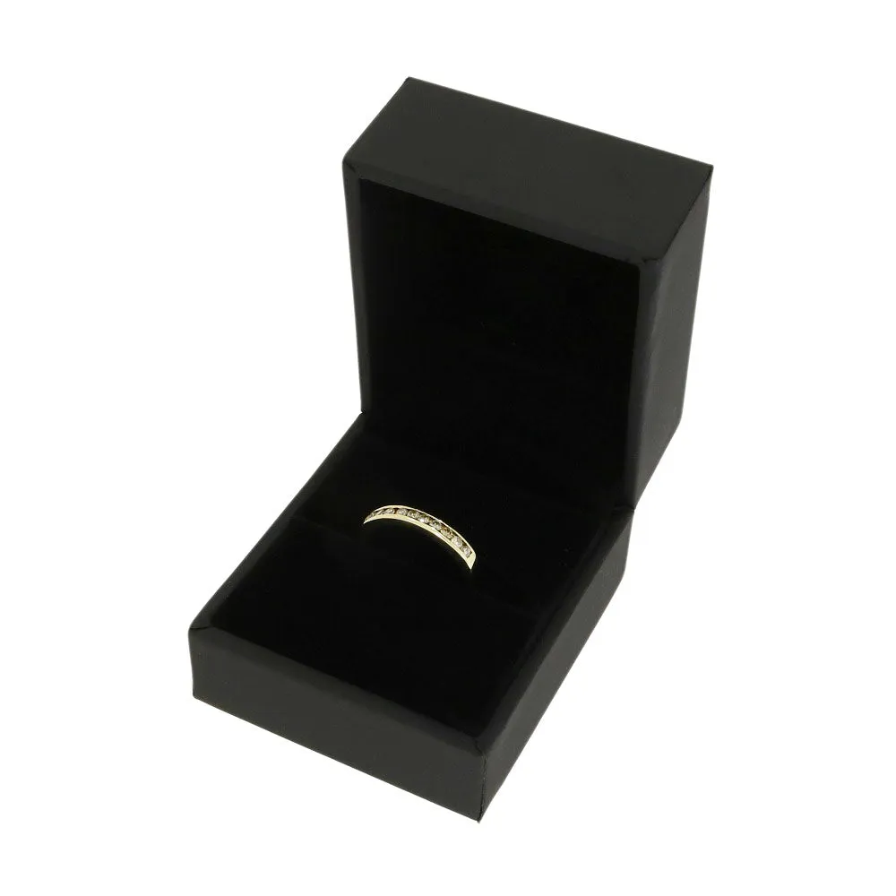 Pre Owned 9ct Yellow Gold 0.25ct Diamond Half Eternity Ring
