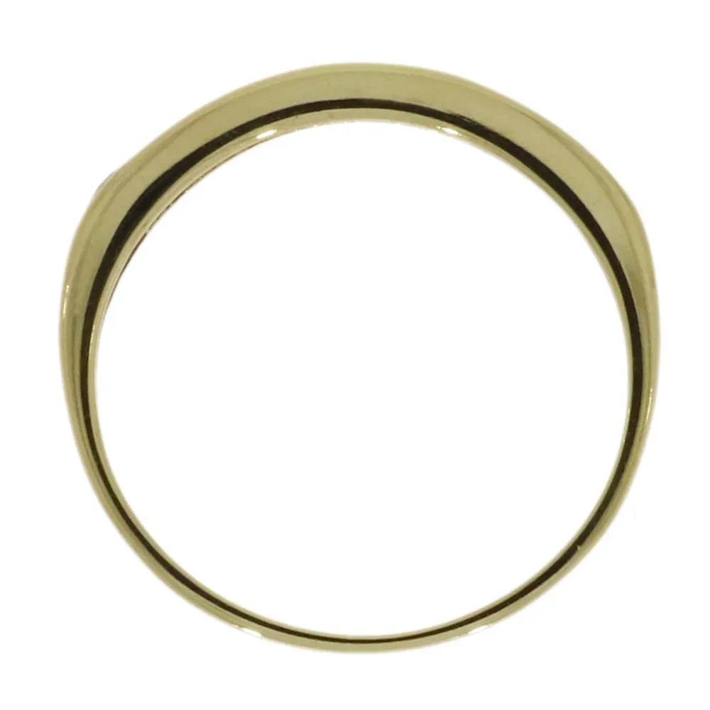 Pre Owned 9ct Yellow Gold 0.25ct Diamond Half Eternity Ring