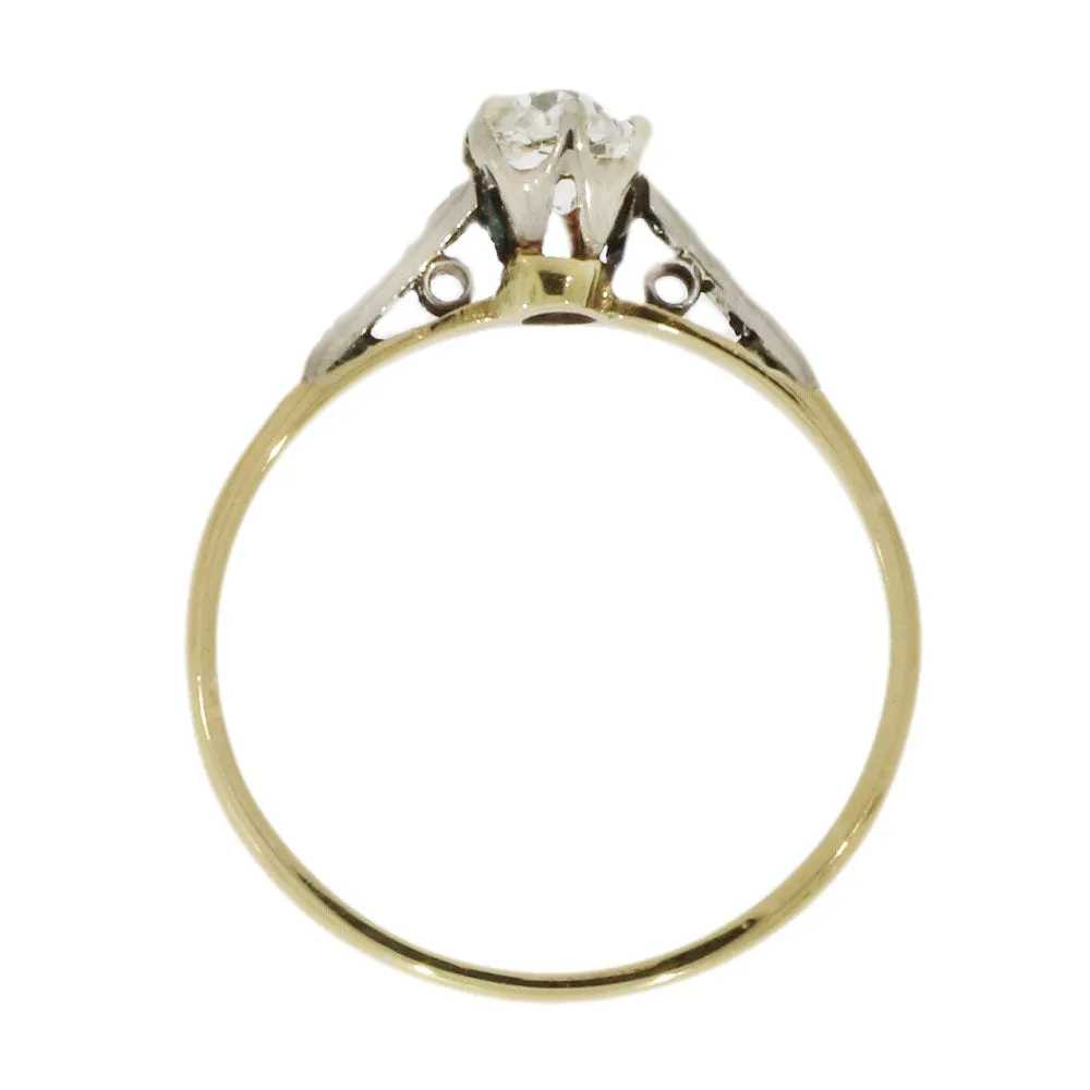 Pre Owned 9ct Yellow Gold 0.40ct Diamond Solitaire Ring