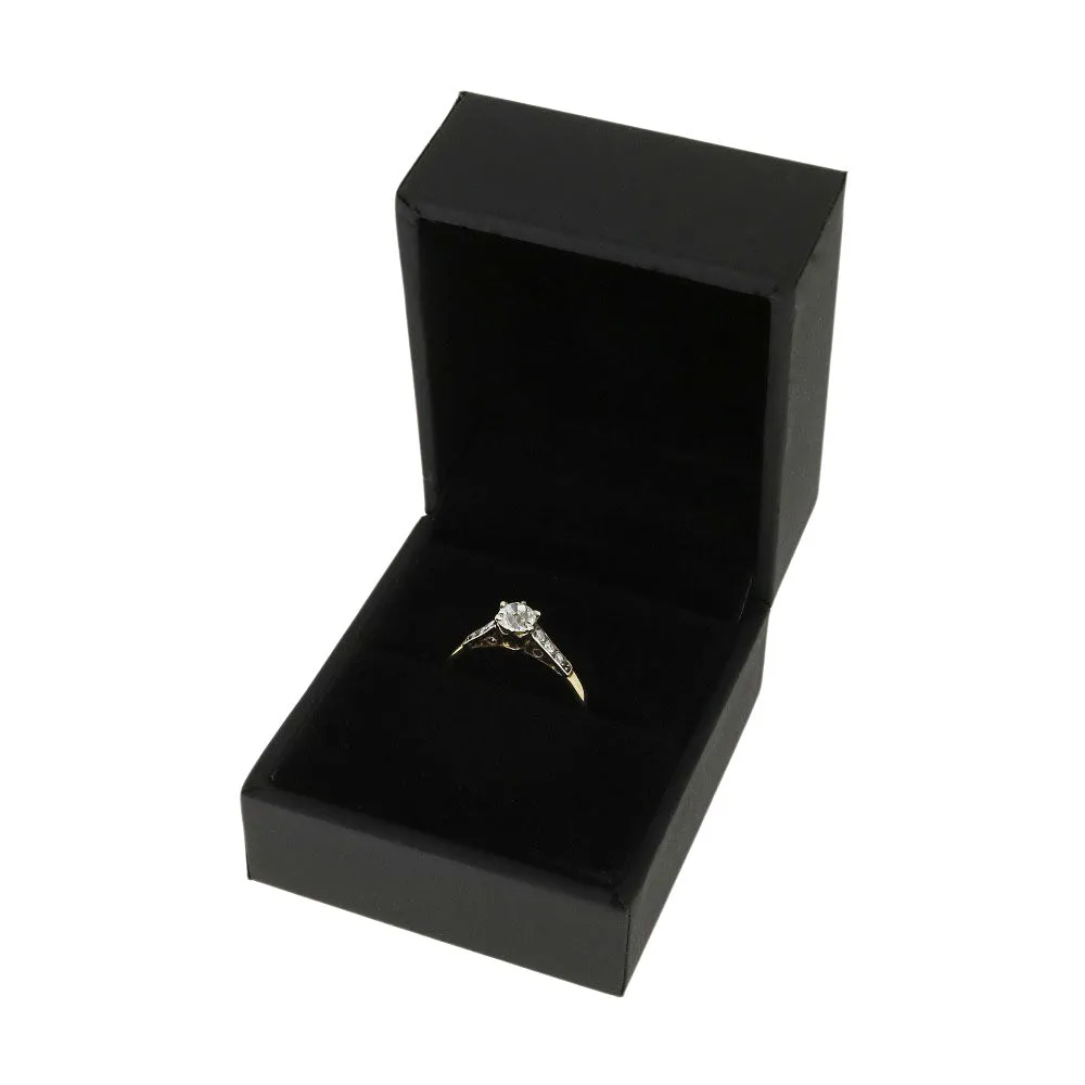 Pre Owned 9ct Yellow Gold 0.40ct Diamond Solitaire Ring