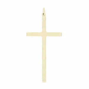 Pre Owned 9ct Yellow Gold Crucifix Cross Pendant