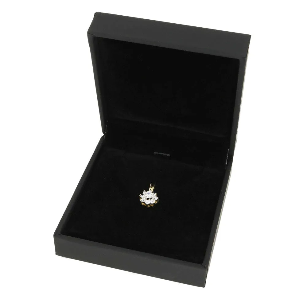 Pre Owned 9ct Yellow Gold Cubic Zirconia Pendant