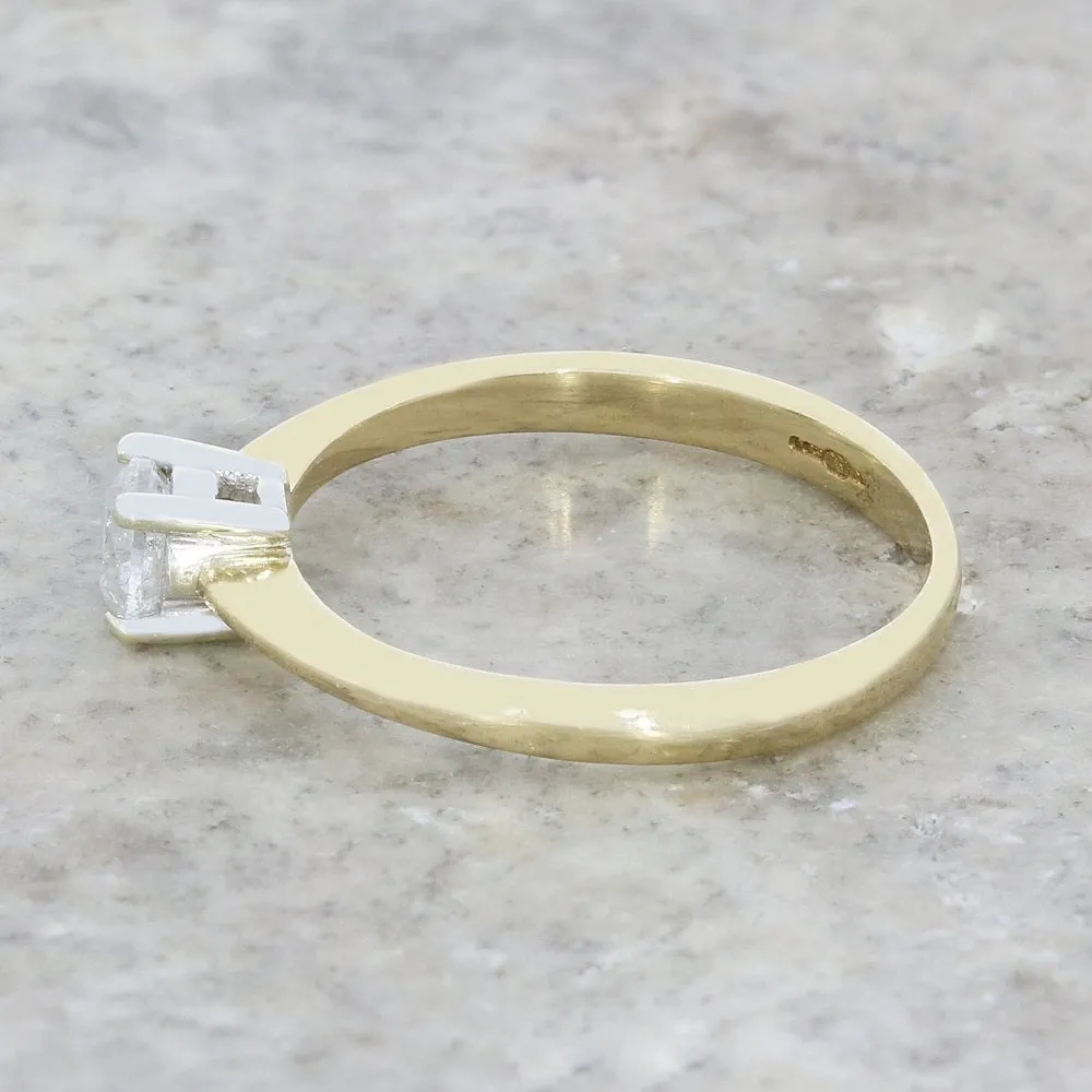 Pre Owned 9ct Yellow Gold Diamond Solitaire Ring