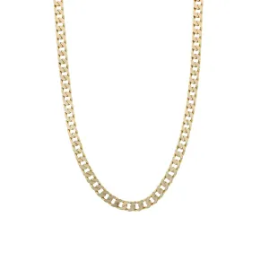 Pre Owned 9ct Yellow Gold Mens Curb Chain Necklace