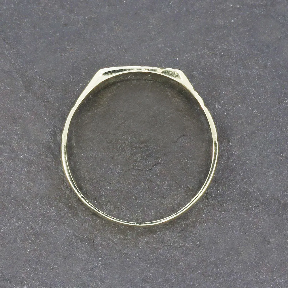 Pre Owned 9ct Yellow Gold Mens Signet Ring