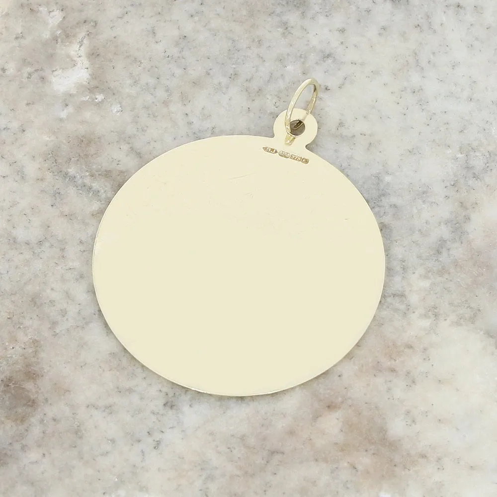 Pre Owned 9ct Yellow Gold St Christophers Pendant