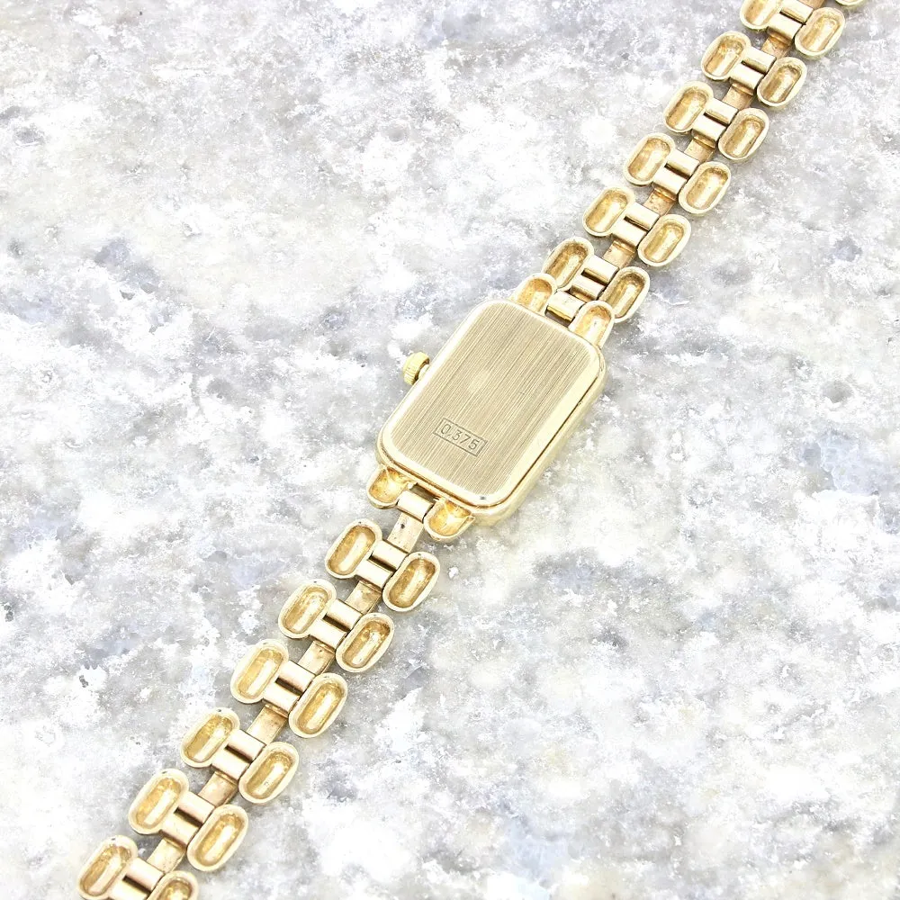 Pre Owned Accurist 9ct Gold Ladies Bracelet Watch Papers (1995) RW0551