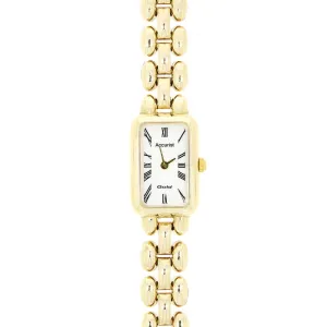 Pre Owned Accurist 9ct Gold Ladies Bracelet Watch Papers (1995) RW0551