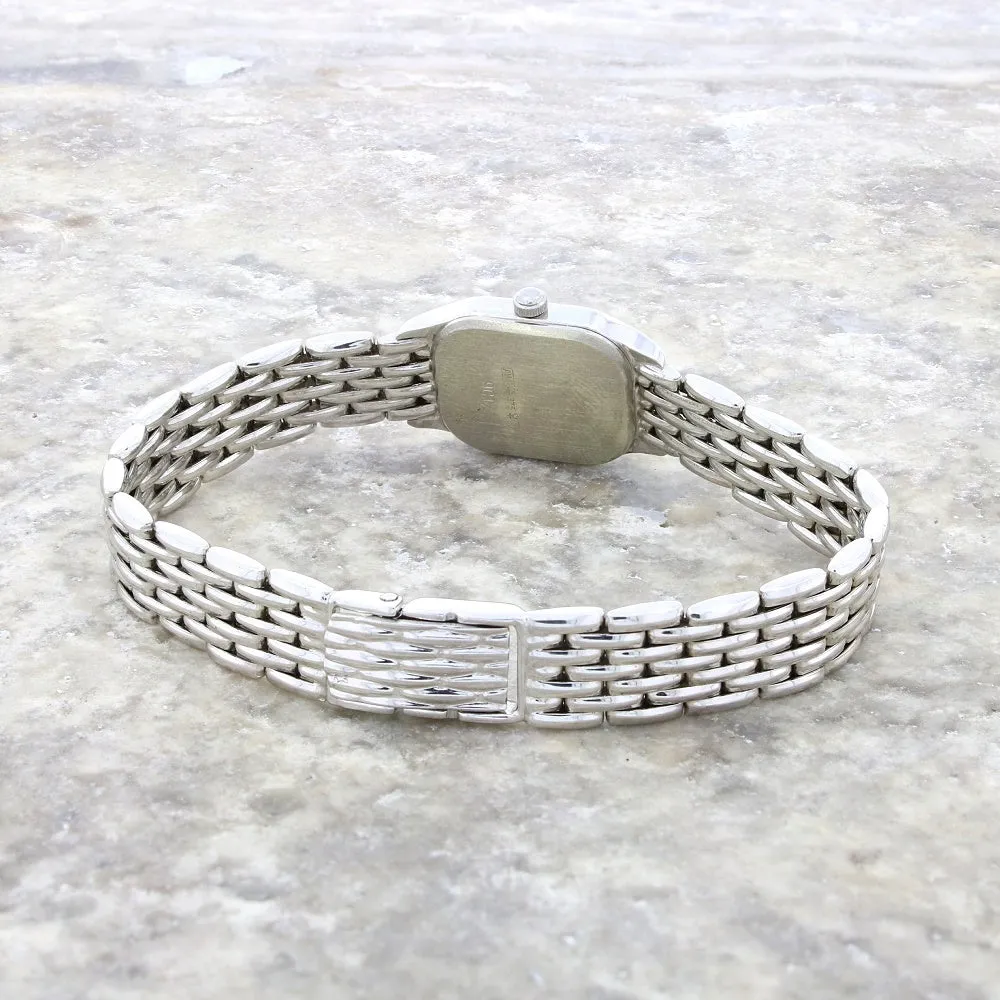 Pre Owned Accurist 9ct White Gold Ladies Bracelet Watch GD1661 RW0606