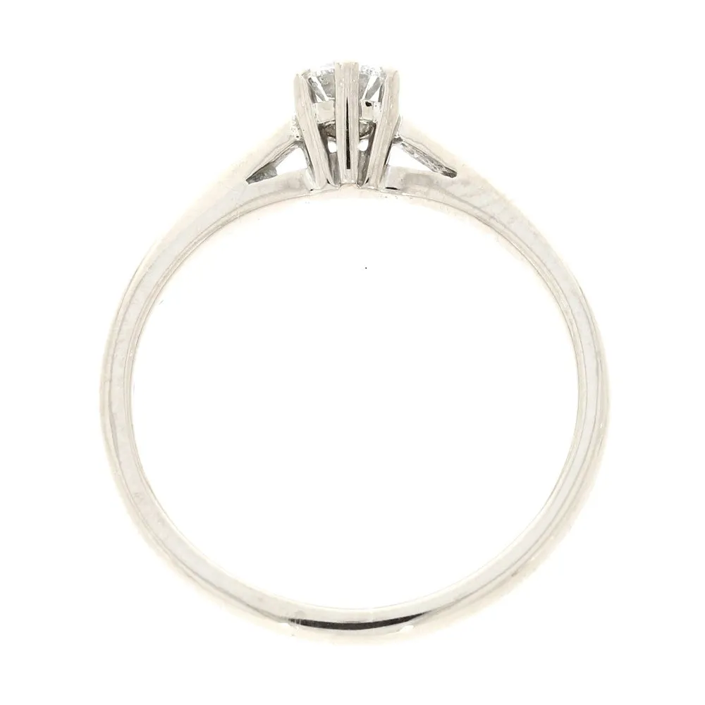 Pre Owned Ladies 18ct White Gold 0.25cts Diamond Solitaire Ring