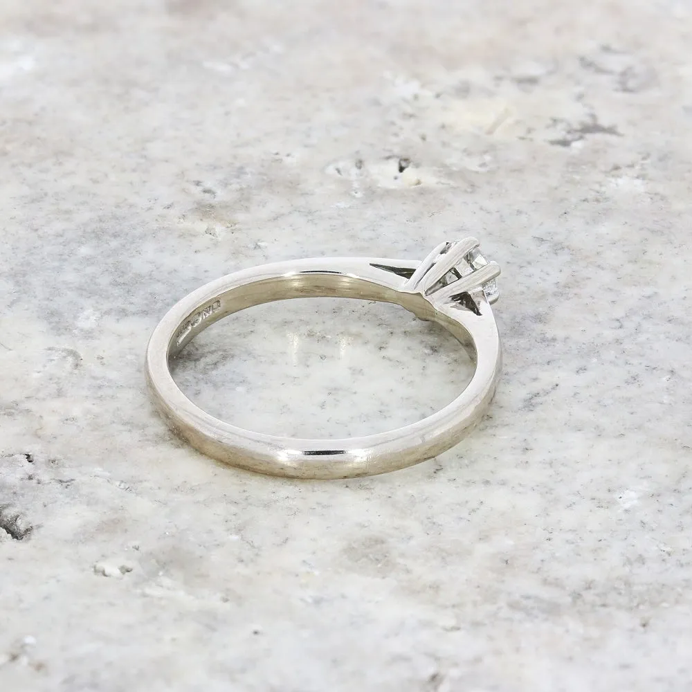 Pre Owned Ladies 18ct White Gold 0.25cts Diamond Solitaire Ring