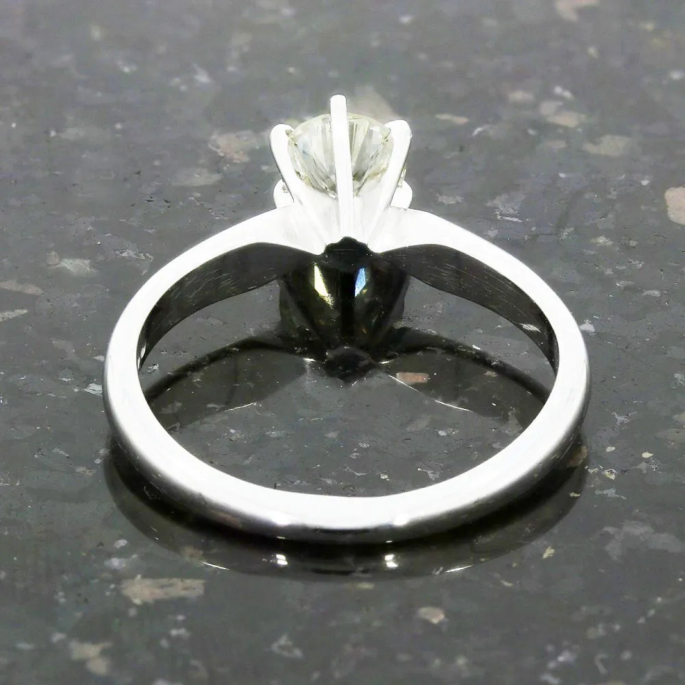 Pre Owned Ladies 18ct White Gold 0.52cts Diamond Solitaire Ring