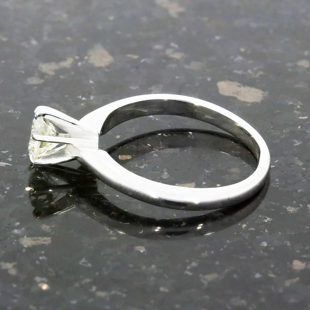 Pre Owned Ladies 18ct White Gold 0.52cts Diamond Solitaire Ring