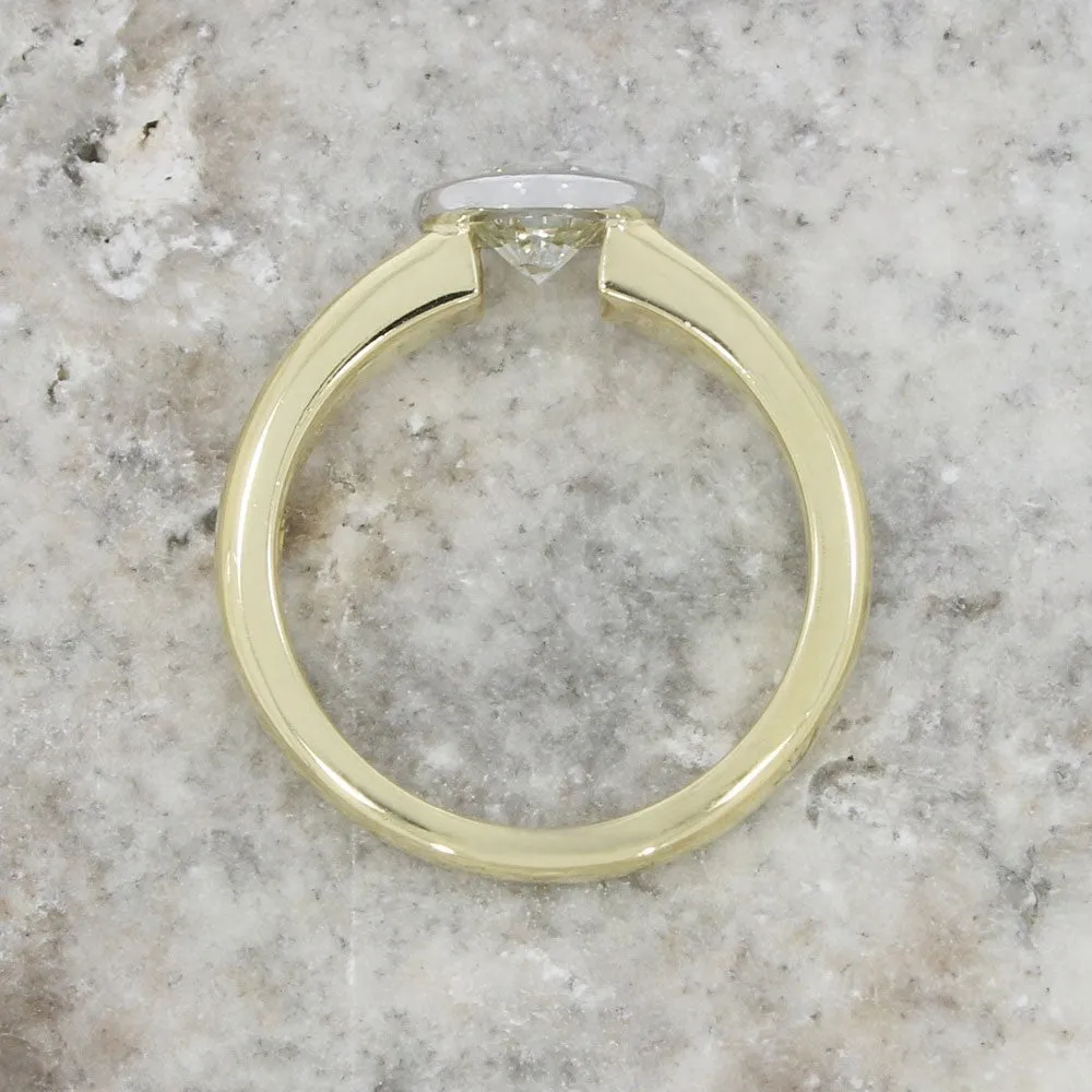 Pre Owned Ladies 18ct Yellow Gold Boodles 0.65ct Diamond Solitaire Ring