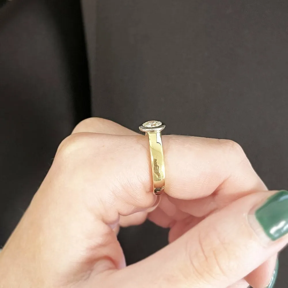 Pre Owned Ladies 18ct Yellow Gold Boodles 0.65ct Diamond Solitaire Ring