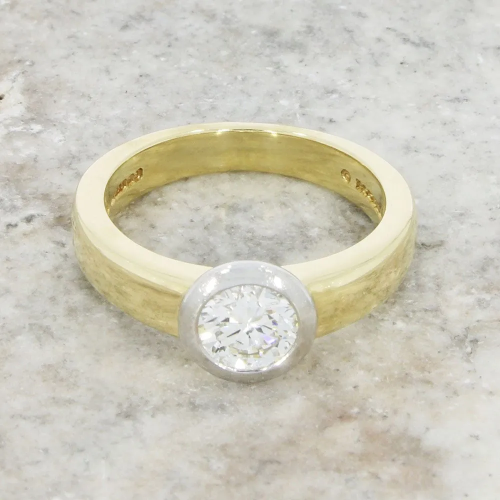Pre Owned Ladies 18ct Yellow Gold Boodles 0.65ct Diamond Solitaire Ring