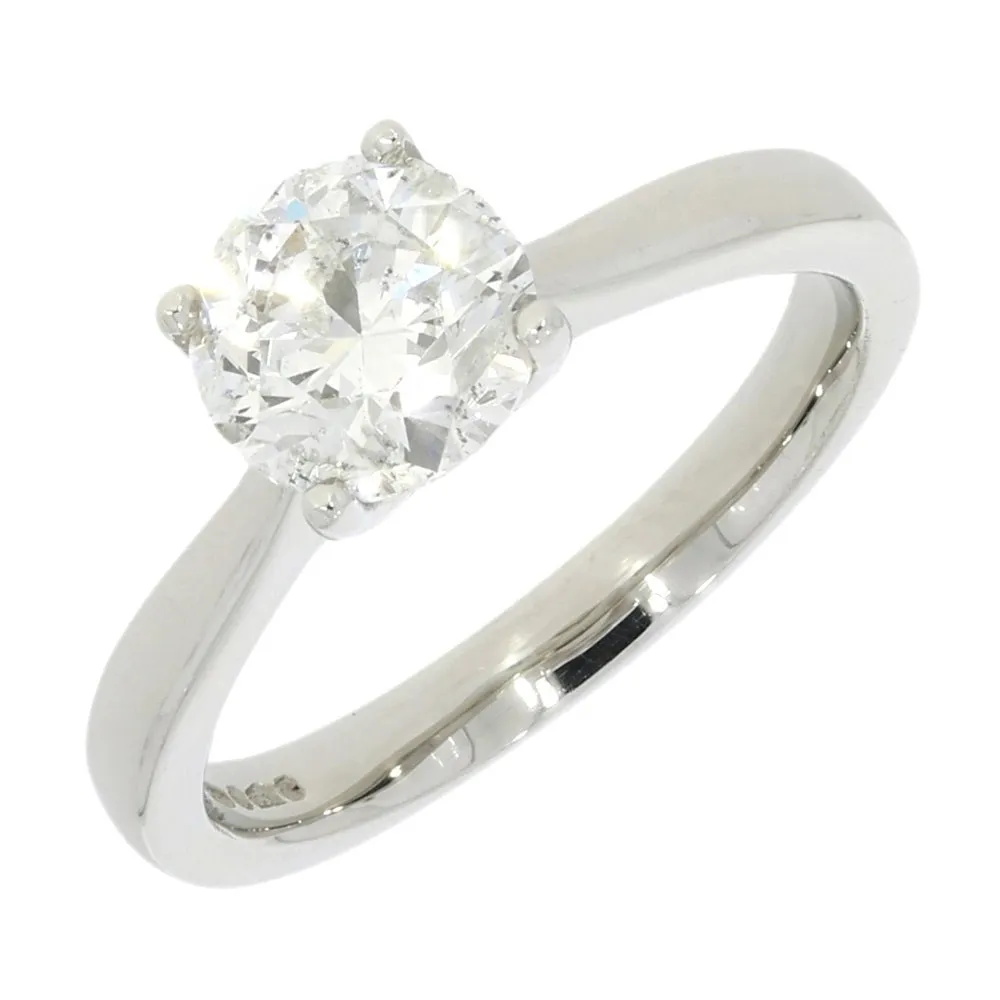 Pre Owned Ladies Platinum 1.51cts Diamond Solitaire Ring