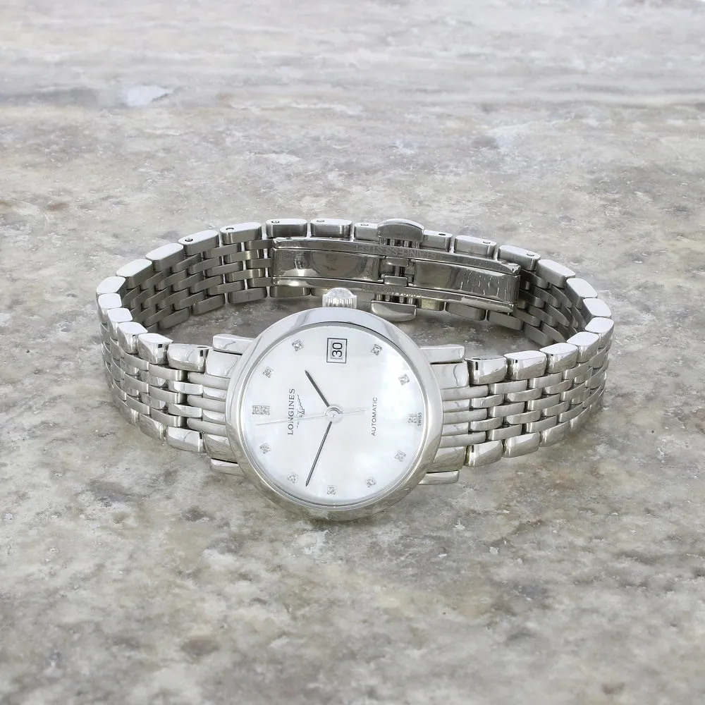 Pre Owned Longines Elegant Collection Ladies Watch L4.309.4.87.6 RW0624 Papers (2022)