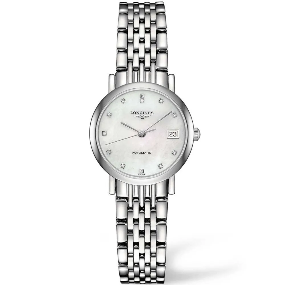 Pre Owned Longines Elegant Collection Ladies Watch L4.309.4.87.6 RW0624 Papers (2022)