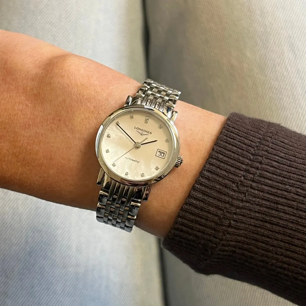 Pre Owned Longines Elegant Collection Ladies Watch L4.309.4.87.6 RW0624 Papers (2022)