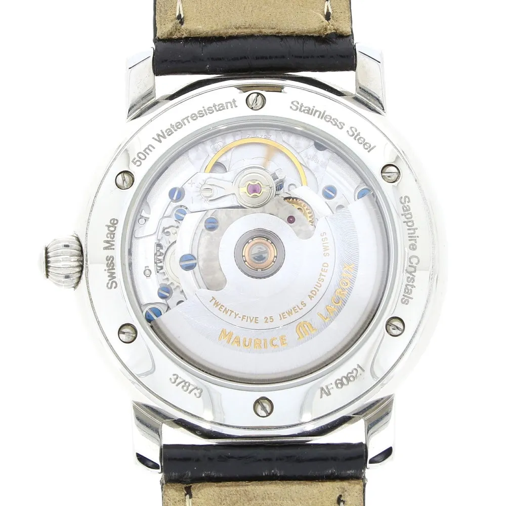 Pre Owned Maurice Lacroix Masterpiece Phase De Lune Mens Automatic Watch 37873 RW0608