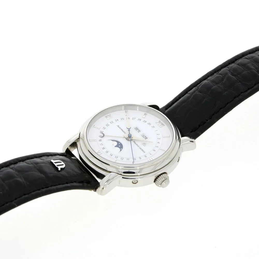 Pre Owned Maurice Lacroix Masterpiece Phase De Lune Mens Automatic Watch 37873 RW0608