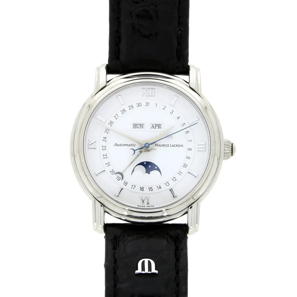 Pre Owned Maurice Lacroix Masterpiece Phase De Lune Mens Automatic Watch 37873 RW0608
