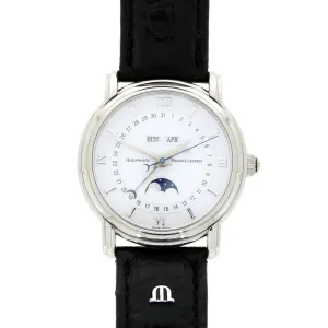 Pre Owned Maurice Lacroix Masterpiece Phase De Lune Mens Automatic Watch 37873 RW0608