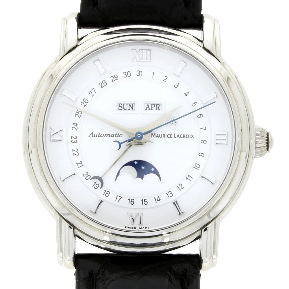 Pre Owned Maurice Lacroix Masterpiece Phase De Lune Mens Automatic Watch 37873 RW0608