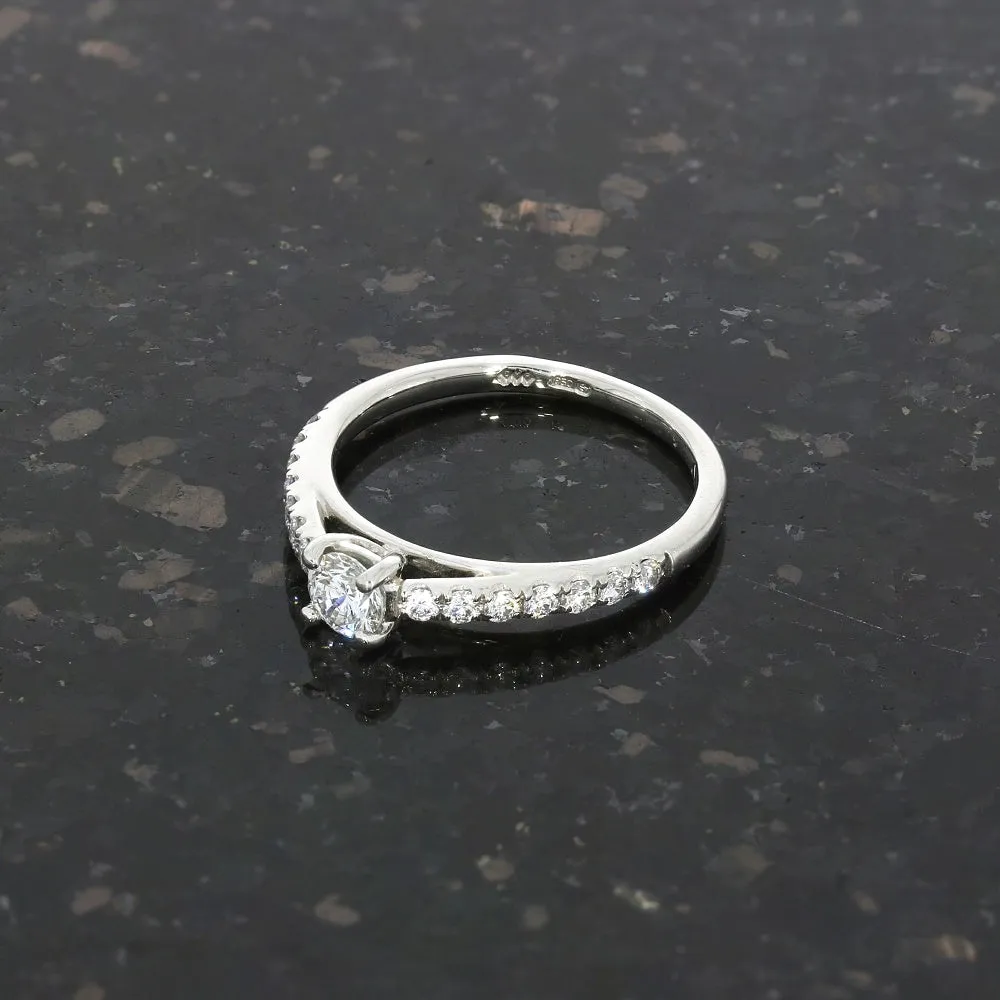 Pre Owned Platinum 0.20ct Solitaire Diamond Ring