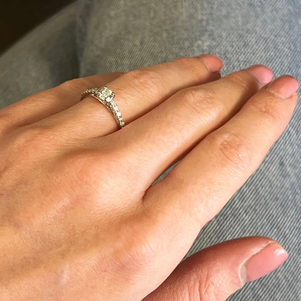 Pre Owned Platinum 0.20ct Solitaire Diamond Ring