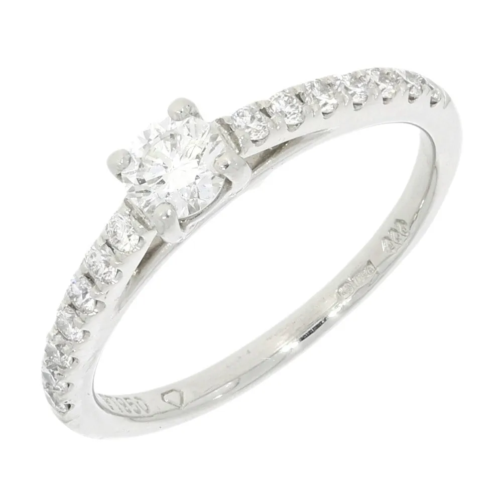 Pre Owned Platinum 0.20ct Solitaire Diamond Ring