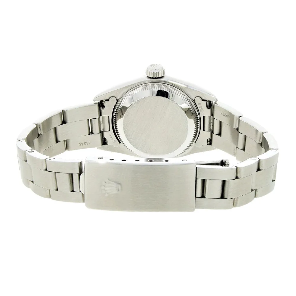 Pre Owned Rolex Lady Oyster Perpetual Diamond Dial Watch 76080 RW0473 (1998)