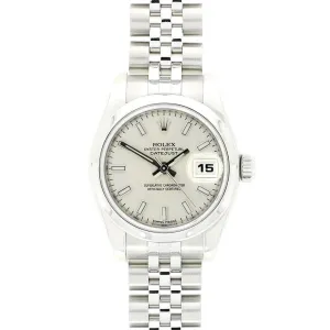Pre Owned Rolex Oyster Perpetual Datejust 26 Lady Watch 179160 RW0463 Papers (2007)