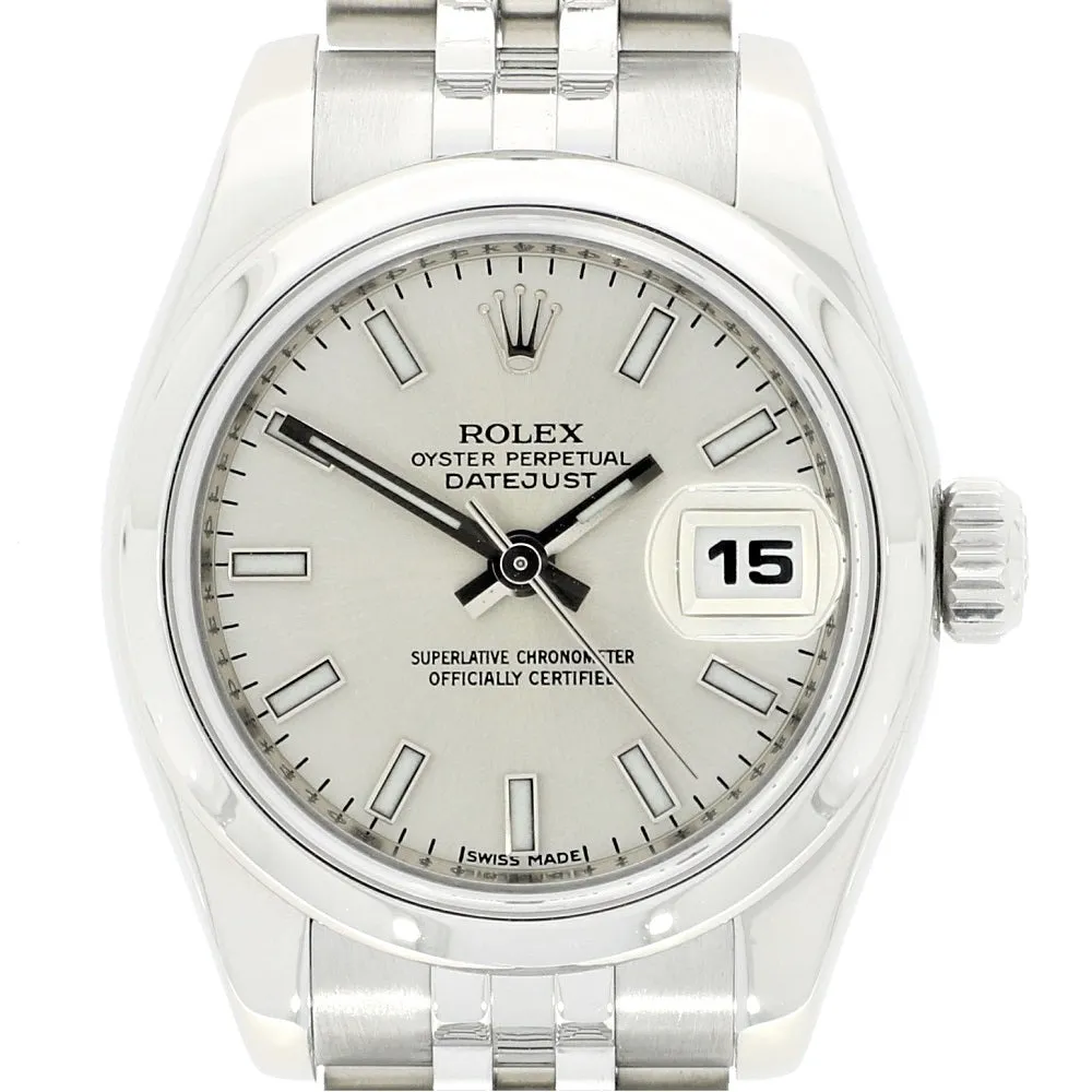 Pre Owned Rolex Oyster Perpetual Datejust 26 Lady Watch 179160 RW0463 Papers (2007)