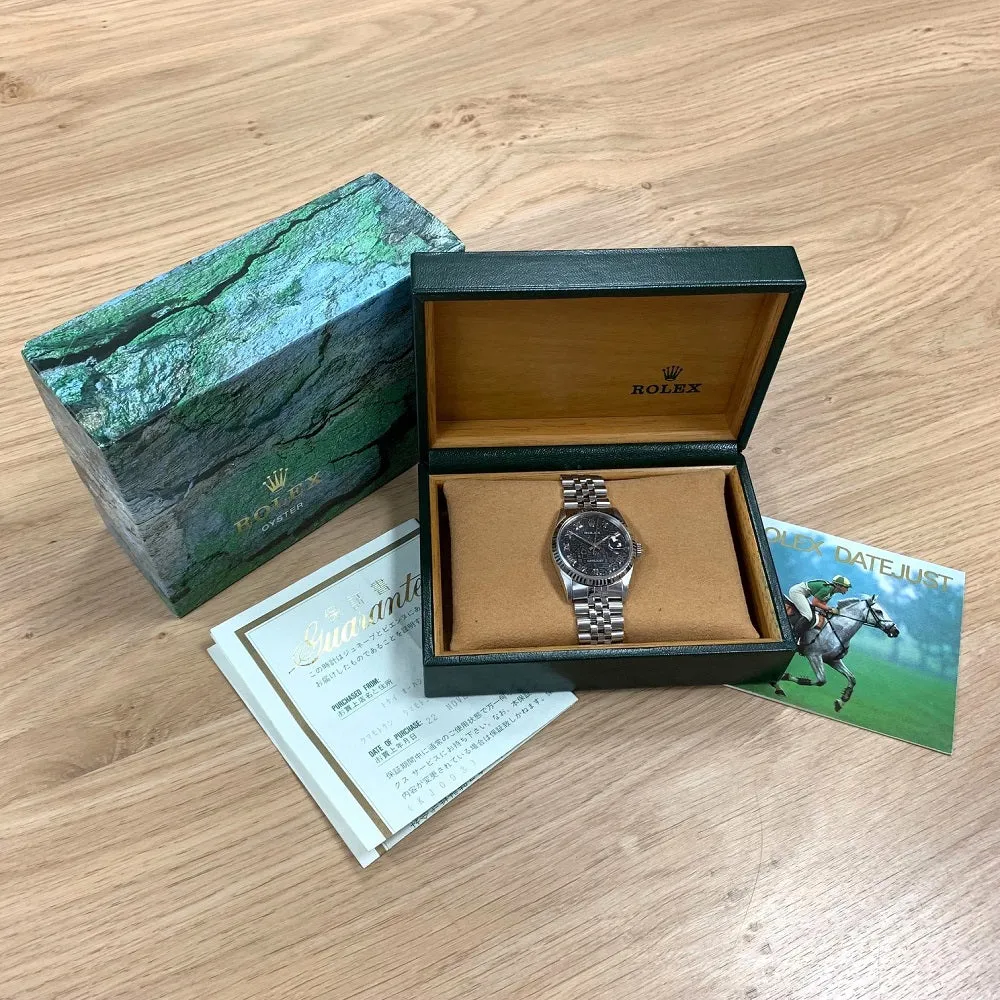 Pre Owned Rolex Oyster Perpetual Datejust 36 Jubilee Mens Watch 16234 Papers RW0485 (1997)