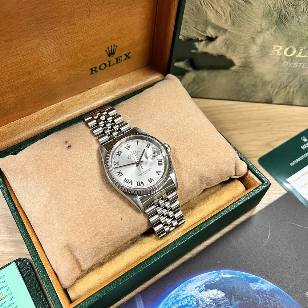 Pre Owned Rolex Oyster Perpetual Datejust 36 Mens Watch 16220 RW0617 (2004)