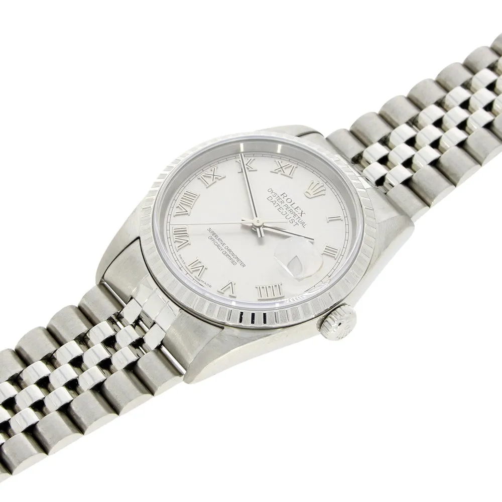 Pre Owned Rolex Oyster Perpetual Datejust 36 Mens Watch 16220 RW0617 (2004)